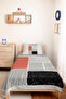 Powder Geometric Young Room Single Pique Set - Black Striped 160X220 cm Quilted Bedspread - 4
