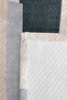 Geometric Modern Gray Young Room Single Pique Set-Powder Ecru 160X220 cm Quilted Bedspread - 7