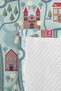 City Map Children's Room Single Pique Set - Pastel Houses 160X220 cm Quilted Bedspread - 7