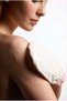 100% Fluffy Silk Bath Shower Scrub Ecru Exfoliating Glove Anti-Dead Skin and Anti-Ingrown Hair - 4
