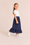 Girl's Long Skirt Summer Patterned Elastic Waist Comfortable Loose Skirt - 2