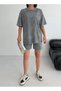 Women's Washable Stone-Faced Shorts and T-Shirt Set - 4