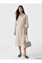 Nevavm Lace Pocketed Slit Muslin Shirt Dress