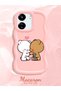 Poco C65 Compatible Case Camera Protective Pink Silicone Couple Phone Case Cute Pattern - 2