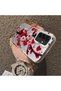 Samsung Galaxy A26 Compatible Silicone Edge Hard Back Case Couple Phone Case with Floral Pattern - 4