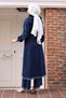 Tassel Detailed Denim Suit Dark Blue 19243 - 4