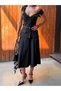 Premium Lined Vest Skirt Set with Belt Detail, Midi Length Stylish Set - 4