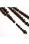 Qirfa (Cinnamon Wood) Rosary 45 Beads 10mm Dark Brown Prayer Beads 36g with Brown Cord Tassel - 2