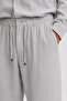 Gray Regular Fit Muslin Set - 3