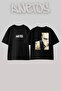 Eminem Rapper_1 Design Printed Oversize Black T-Shirt