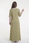 Women's Cotton Plaid Print Homewear Dress - 3