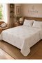 Merinos Wool Pique Bedspread Natural Wool Filled Breathable Anti-Sweat Lightweight Quilted Pique Single Size