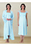 Maternity Pajamas and Nightgown Set with Breastfeeding Feature, 4-Piece Set - 3