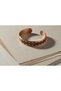 Copper Baklava Motif Adjustable Clamp Bracelet - 2