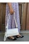 Women's New Season Knitted Detailed Adjustable Strap Luxury Hand and Shoulder Bag Size: 26 X 14 cm - 3