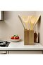 YELLOW 6-Piece Wooden Utensil Set - Natural Bamboo Spoons & Spatulas for Cooking, Kitchen Gadgets, E - 6