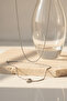 Gray Steel Thin Twist Chain Necklace - Minimalist and Stylish Design - 5