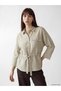 Trendlucky Women's Linen Blend Shirt with Tie at the Waist