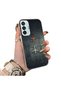 Samsung Galaxy M15 Compatible Silicone Edge Hard Back Case Couple Phone Case with Airplane Pattern