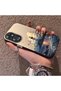 Oppo A60 Compatible Silicone Edge Hard Back Case Couple Phone Case Tower Pattern - 2