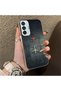 Samsung Galaxy M15 Compatible Silicone Edge Hard Back Case Couple Phone Case with Airplane Pattern - 3