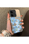 Redmi 15C 5g Compatible Silicone Edge Hard Back Case Couple Phone Case with Floral Pattern - 3
