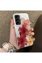 Samsung Galaxy A56 Compatible Silicone Edge Hard Back Case Couple Phone Case with Floral Pattern - 3