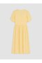 Peak New Season Yellow Balloon Sleeve Fitted Corset Dress - 6