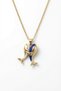 Steel Chain Gold Color Dolphin Model Women's Necklace - 2