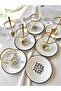 Black Iskandar Model Gold Gilded 6-Person 12-Piece Luxury Tea Set - 6