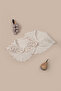 Beige 100% Cotton Baby Bib Set of 2 Absorbent Feeding Bibs for Newborns - 5