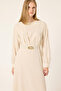 Belted pleated dress - 2
