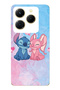 Infinix Hot 40I Compatible Stitch Angel Patterned Transparent Phone Case