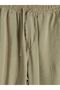 Xside Beige Relax Fit Linen Look Men's Trousers - 3