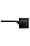 Black Steel Door Handle with Square Badge - Single Left Direction (Metal Product!) !!) - 3