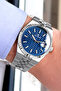 All Functions Working - Silver Color - Steel Band - Water Resistant - Men's Watch - with Special Box Tw2001C2