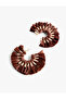 Large Straw Hoop Earrings - 2
