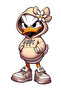 Daisy Duck Sticker for Car, Motorcycle, Helmet, Laptop, Glass Sticker 13X7 cm