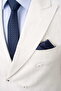 Gray Regular Fit Striped Pointed Collar Double Breasted Suit - 2