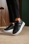 Zrc2535 - high quality trion thick sole men's black white sneakers - 5