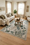 Flower Leaf Patterned Non-Slip Base Machine Washable Digital Printed Chenille Carpet Rug Runner