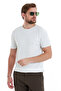 White Regular Fit Crew Neck Rayon T-Shirt - 6