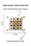 Buldan Handmade Cotton Punch Embroidered Cushion Cover - Decorative Pillowcase with Drop Pattern 42X42 cm - 2