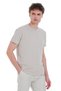 Ecru Regular Fit Crew Neck Cotton T-Shirt - 3