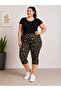 Women's Plus Size Patterned Capri Leggings Lycra Flexible Comfortable Daily Use