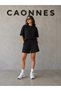3-Piece Shorts for Women (Black-Grey-Navy Blue) Oversize Summer Shorts - Comfortable Fit Above the Knee Summer Product Anti-Sweat - 3