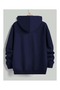 Unisex Hooded Printed Relaxed Fit Sweatshirt - 2
