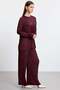 Drapeli Tunic Trouser Suit Bordo - 2