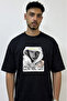 Central Cee_48 Design Printed Oversize Black T-Shirt