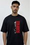 Scarface Film Design Printed Oversize Black T-Shirt